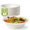 Greener Settings 32 oz Compostable Paper Bowls, 50-Pack – Heavy-Duty Bagasse, Biodegradable, Microwavable, Freezer Safe, Leak-Resistant, Eco-Friendly for Hot and Cold Foods